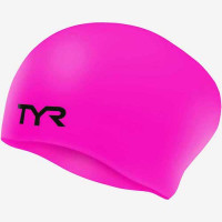 Шапочка для длинных волос TYR однотонная силиконовая